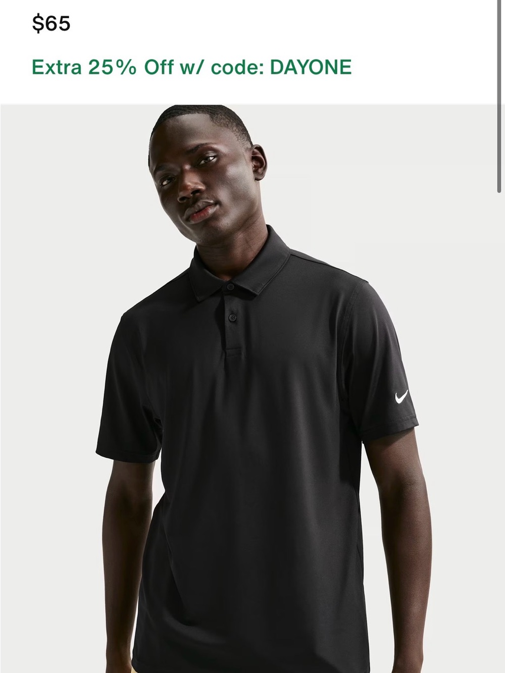 Nike Men's Dri-FIT Sleeve Logo Golf Polo (Nike Velocity)
